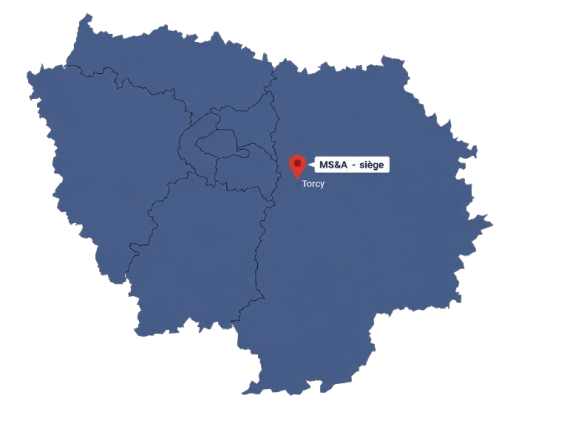 Zone d'intervention MS&A - Île-de-France